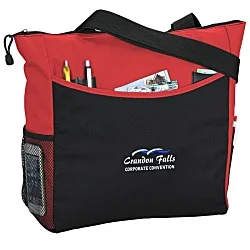 Two-Tone Tote Bag - Embroidered