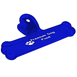 Dog Bone Bag Clip - 6" - Translucent