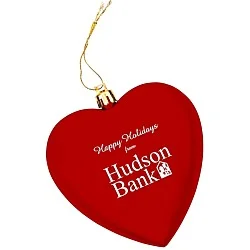 Heart Shatterproof Ornament - 4"