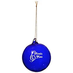 Hand Blown Glass Ornament - 3"