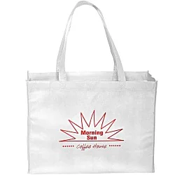 Gusseted Polypropylene Tote - 12" x 16" - 24 hr