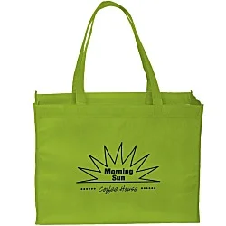 Gusseted Polypropylene Tote - 12" x 16" - 24 hr