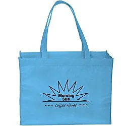 Gusseted Polypropylene Tote - 12" x 16" - 24 hr