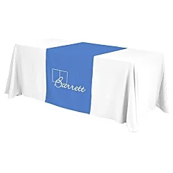 Serged 6' Closed-Back Table Throw and Runner Kit