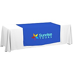 Serged 8' Closed-Back Table Throw and Runner Kit