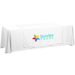 Serged 8' Closed-Back Table Throw and Runner Kit