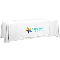 Serged 8' Closed-Back Table Throw and Runner Kit