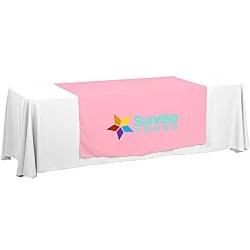 Serged 8' Closed-Back Table Throw and Runner Kit