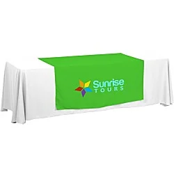 Serged 8' Closed-Back Table Throw and Runner Kit