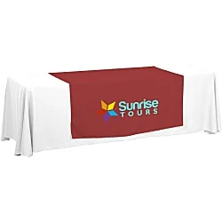 Serged 8-foot Closed-Back Table Throw and Runner Kit