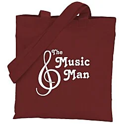 Cotton Sheeting Colored Economy Tote - 12-1/2" x 12" - 24 hr