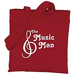 Cotton Sheeting Colored Economy Tote - 12-1/2" x 12" - 24 hr