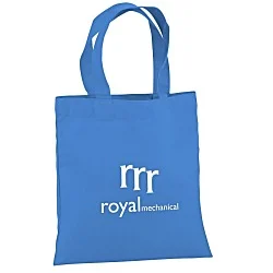 Cotton Sheeting Colored Economy Tote - 9-1/2" x 9" - 24 hr