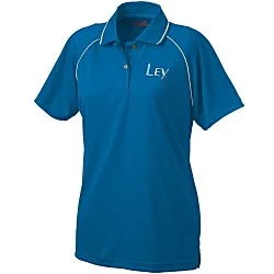 Raglan Sleeve Polo with Piping - Ladies'