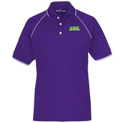 Raglan Sleeve Polo with Piping - Men's