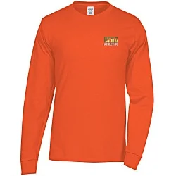 Hanes Authentic LS T-Shirt - Embroidered