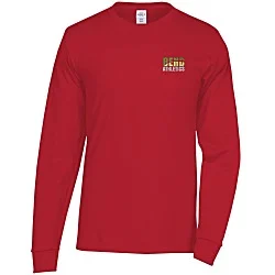 Hanes Authentic LS T-Shirt - Embroidered