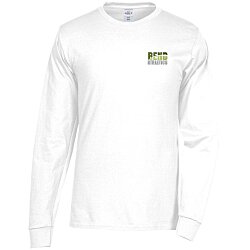 Hanes Authentic LS T-Shirt - Embroidered