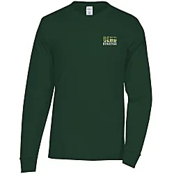 Hanes Authentic LS T-Shirt - Embroidered