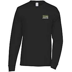 Hanes Authentic LS T-Shirt - Embroidered