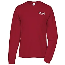 Hanes Authentic LS Pocket T-Shirt - Screen - Colors