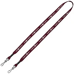 Knit Cotton Lanyard - 5/8" - 2 Swivel Hooks