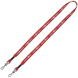 Knit Cotton Lanyard - 5/8" - 2 Swivel Hooks