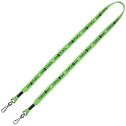 Knit Cotton Lanyard - 5/8" - 2 Swivel Hooks