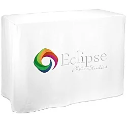 Serged Fitted Demo Table Throw - 4'