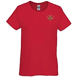 Gildan 6 oz. Ultra Cotton T-Shirt - Ladies' - Embroidered - Colors