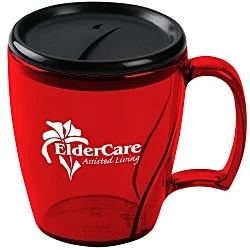 Arrondi Acrylic Mug with Lid - 14 oz. - Translucent