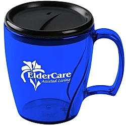 Arrondi Acrylic Mug with Lid - 14 oz. - Translucent