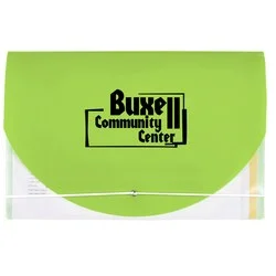 Color Flap Translucent Document Holder - 8" x 12"