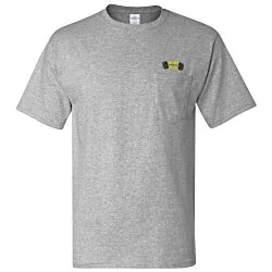 Hanes Authentic Pocket T-Shirt - Embroidered - Colors