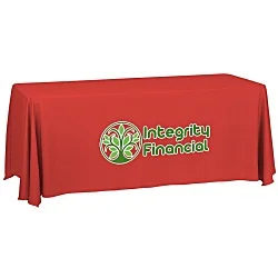 Serged Closed-Back Table Throw - 6' - 24 hr