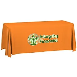 Serged Closed-Back Table Throw - 6' - 24 hr