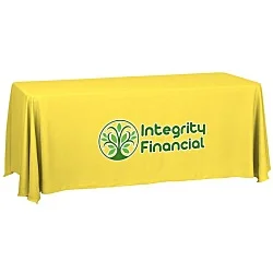 Serged Closed-Back Table Throw - 6' - 24 hr
