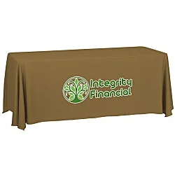 Serged Closed-Back Table Throw - 6' - 24 hr