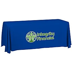 Serged Closed-Back Table Throw - 6' - 24 hr