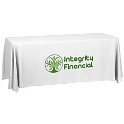 Serged Closed-Back Table Throw - 6' - 24 hr