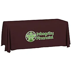 Serged Closed-Back Table Throw - 6' - 24 hr