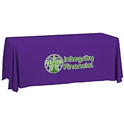 Serged Closed-Back Table Throw - 6' - 24 hr