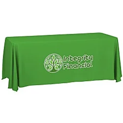 Serged Closed-Back Table Throw - 6' - 24 hr