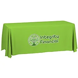 Serged Closed-Back Table Throw - 6' - 24 hr
