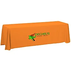 Serged Closed-Back Table Throw - 8' - 24 hr