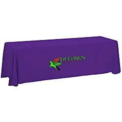 Serged Closed-Back Table Throw - 8' - 24 hr