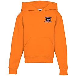 Jerzees Nublend Hooded Sweatshirt - Youth - Embroidered