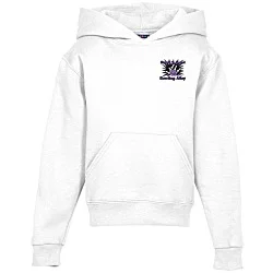 Jerzees Nublend Hooded Sweatshirt - Youth - Embroidered