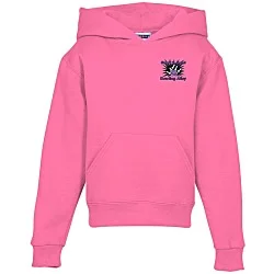 Jerzees Nublend Hooded Sweatshirt - Youth - Embroidered