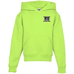 Jerzees Nublend Hooded Sweatshirt - Youth - Embroidered